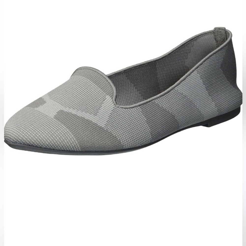 NWOT Skechers Gray Cleo- Sherlock Knit Ballet Flats Loafers SZ 8.5